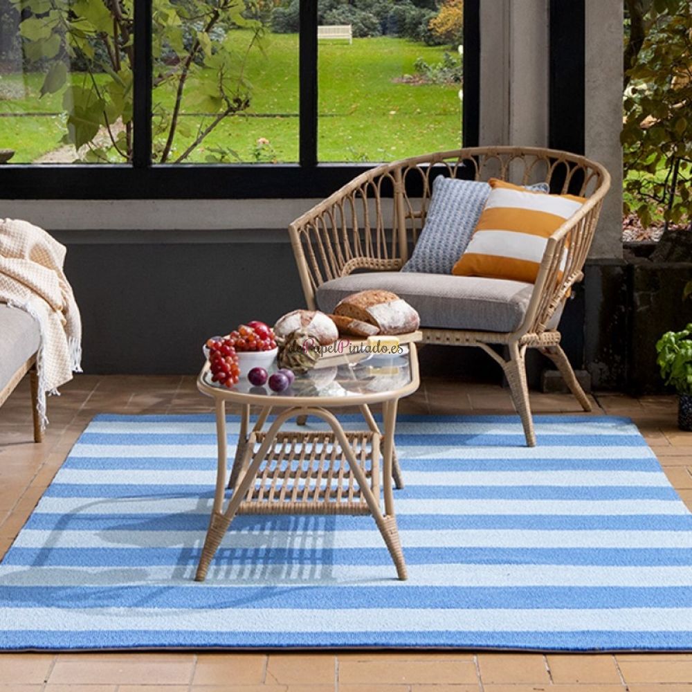 Alfombra LAURA ASHLEY IN-OUTDOOR LILLE SKY BLUE 140 X 200-2